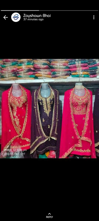 Hand work suit with 4 side dupatta border  uploaded by business on 12/13/2022