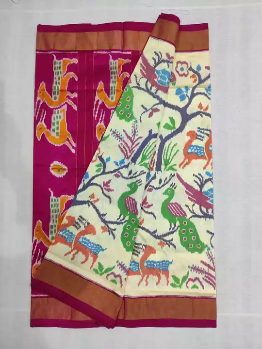 Post image Pochampally Ikkat sarees New arrival Forest design Sarees