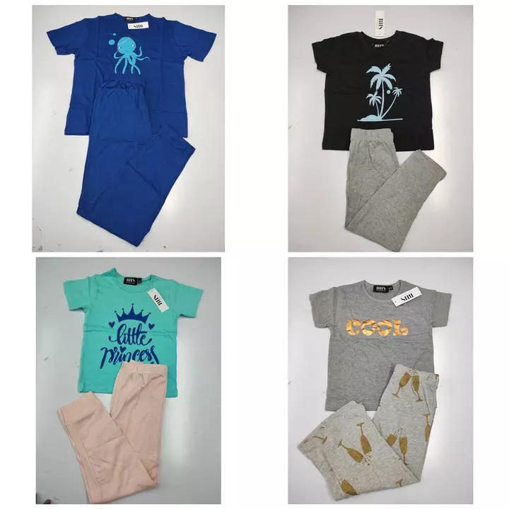 Girls and Boys mixed pyjama set uploaded by Pebble Apparel Sourcing on 12/13/2022