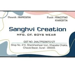 Business logo of Sanghvi Creation