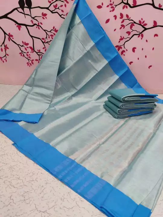 🧊🧊🧊 *Silver & Copper Tissue Sarees*
 uploaded by Click world sarees on 12/13/2022