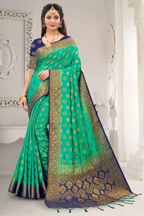 Soft silk litchi sarees  uploaded by Shree Ganesh Fabric on 12/13/2022