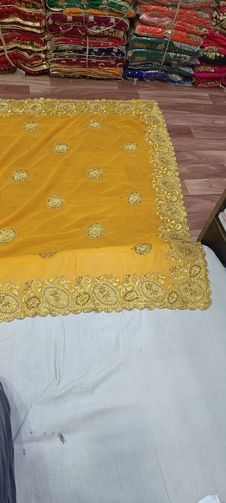Embroidery work saree  uploaded by Shadab creation on 12/13/2022