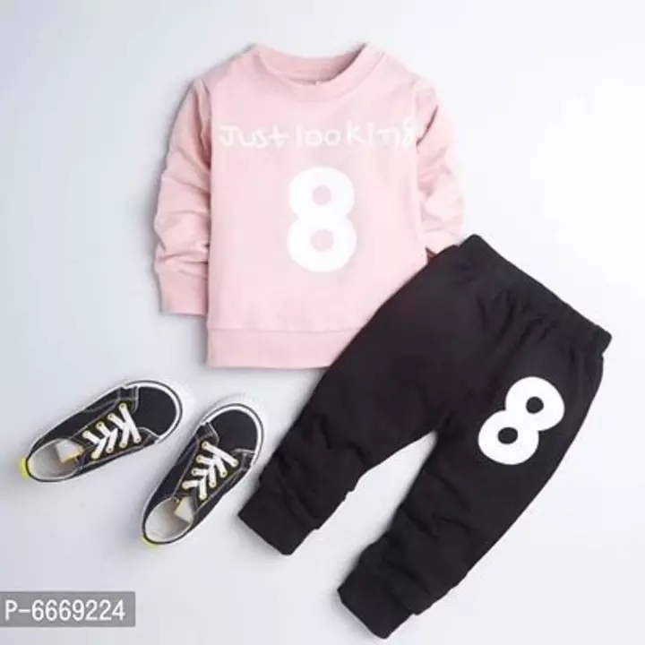 FULL T-SHIRT PANT JUST LOOKING 8 PEACH AND BLACK uploaded by Sukanya Shopy on 12/13/2022