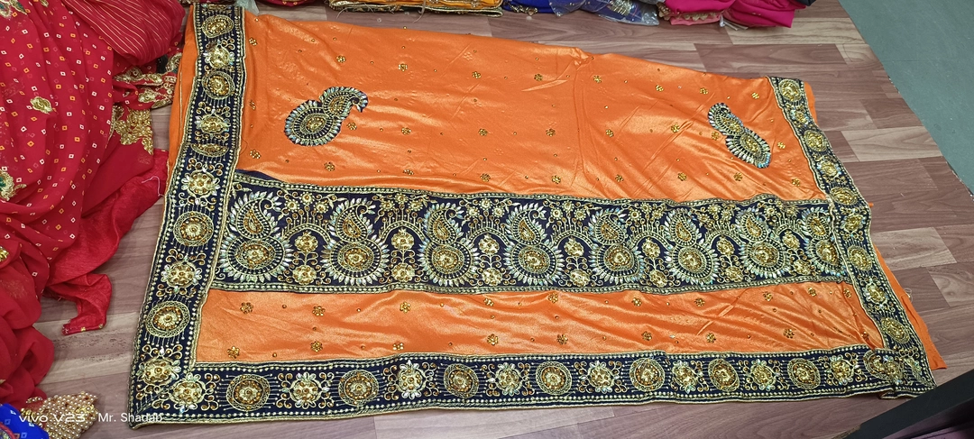Embroidery less work saree  uploaded by business on 12/13/2022