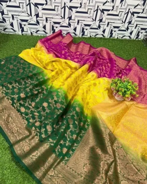Semi Georgette soft silk sarees  uploaded by Fancy sarees shop on 12/13/2022
