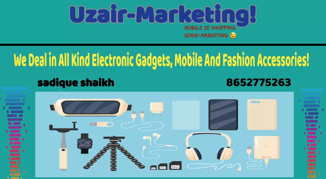 Visiting card store images of Uzair-Marketing!