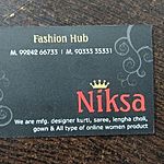 Business logo of Niksa fashion hub