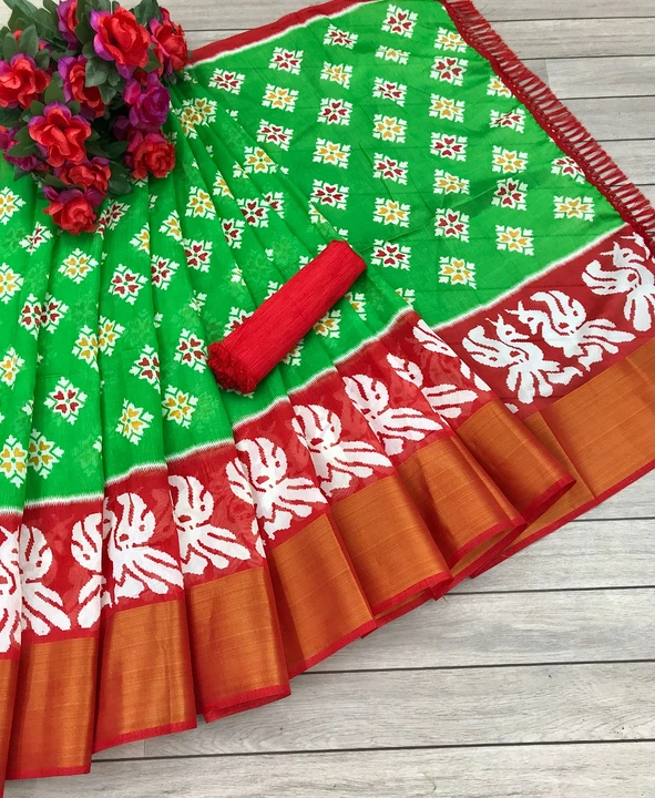 Fabric soft Lichi silk Saree uploaded by business on 12/14/2022