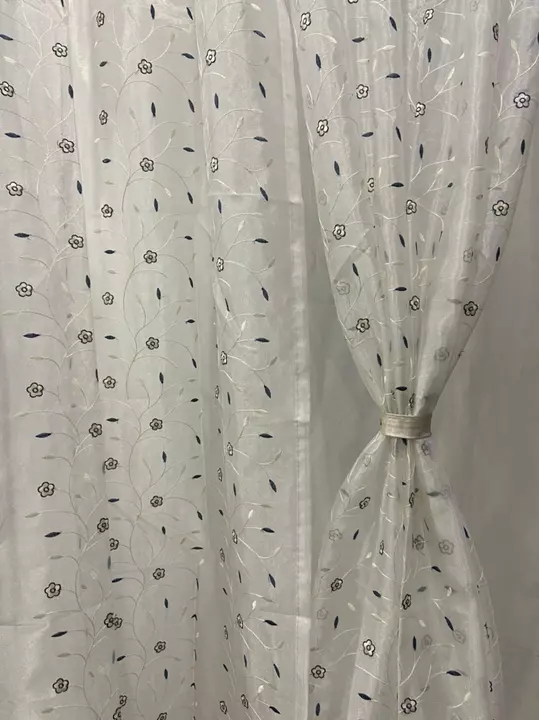 Net tissue embroidery curtains  uploaded by Guru nanak enterprises on 12/14/2022