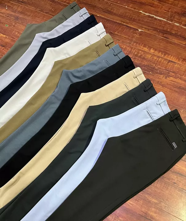 Men's ankle fit Popcorn fabric Chinos uploaded by CR Clothing Co. on 12/14/2022