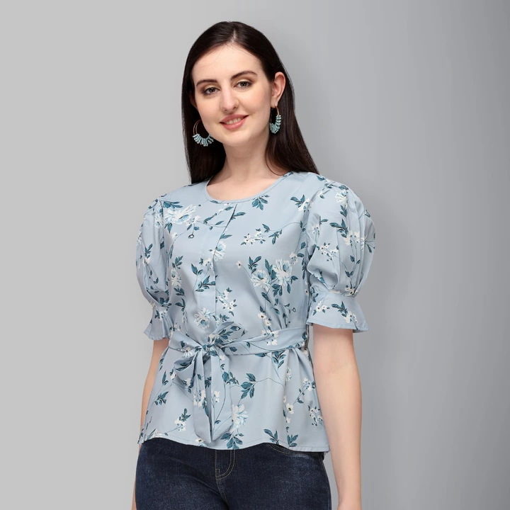 New latest crepe top for women and girls  uploaded by business on 12/14/2022