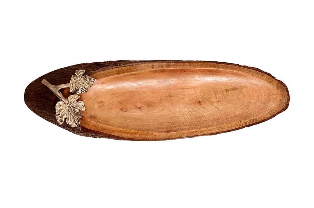 Wooden Serving Platter with beautiful oval shape. uploaded by business on 2/1/2021