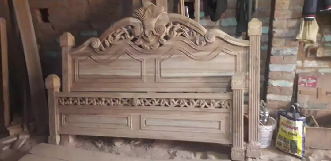 Teak wood bed uploaded by Rose wood Handicrafts on 12/14/2022