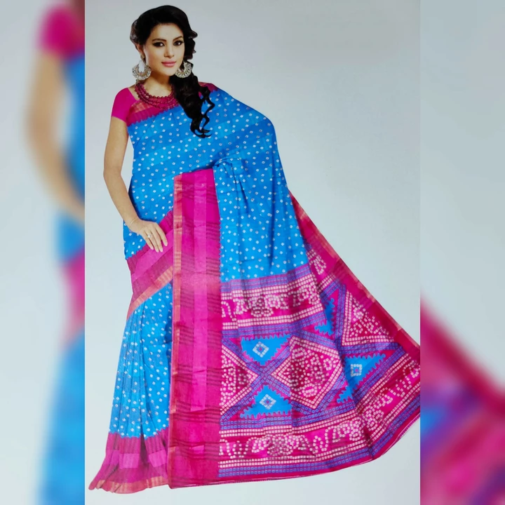 Classic fancy Silk Printed Saree with Blouse piece uploaded by Unique collections 201 on 12/14/2022