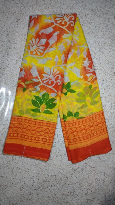 Attractive design reniyal printed soft silk saree with blouse uploaded by business on 12/14/2022