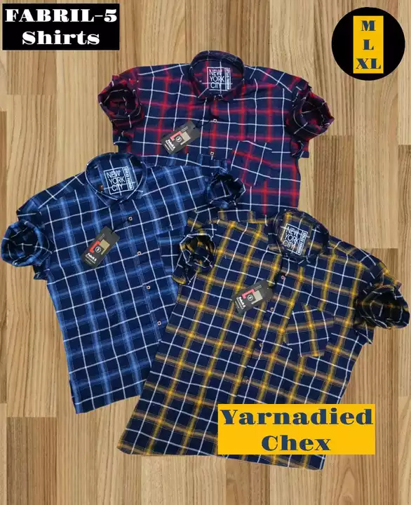 Yarndied checks shirt  uploaded by Shree shyam hosiery on 12/14/2022