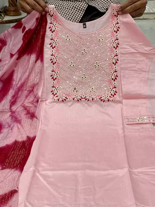 Maslin silk kurti with duppata  uploaded by Rush collection on 12/14/2022