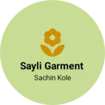 Business logo of Sayli garment