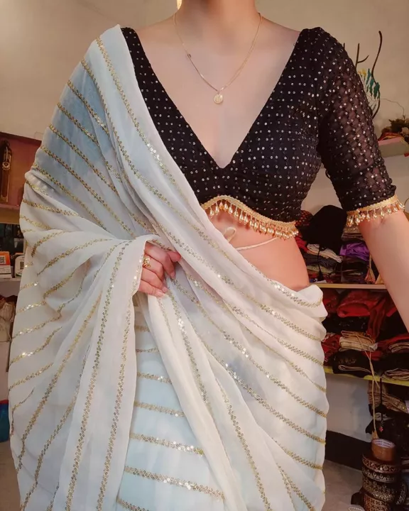 Party Wear Saree uploaded by SIMFASTIQUE on 12/15/2022
