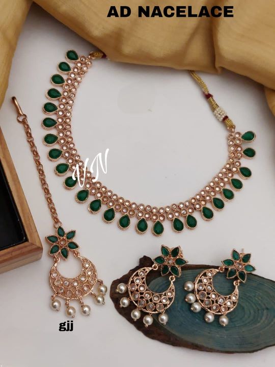 Gold look nacelace uploaded by VN rajwadi jwellery online shopping on 12/15/2022