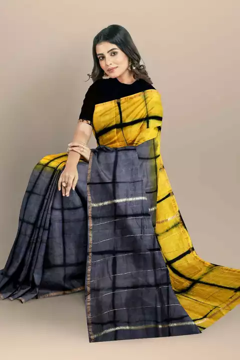 Chanderi sarees with blouse  uploaded by Ashoka bagru print on 12/15/2022