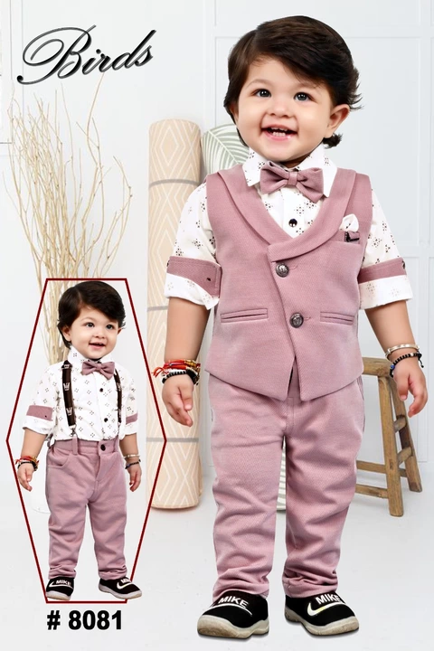 Post image We deal in all types of ethnic wear in kids(wholesale only)...
indowesterns, coat suits, 3pcs suits,kurta pajama, lehenga, sharara, froks,