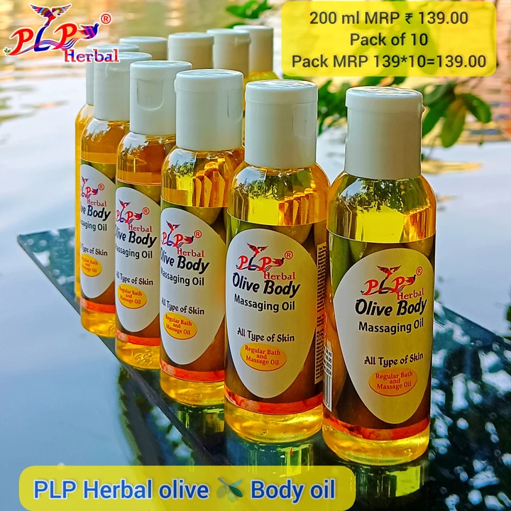 PLP Herbal Olive 🫒 Body oil 200ml uploaded by PLP Production and Marketing Pvt Ltd on 12/15/2022