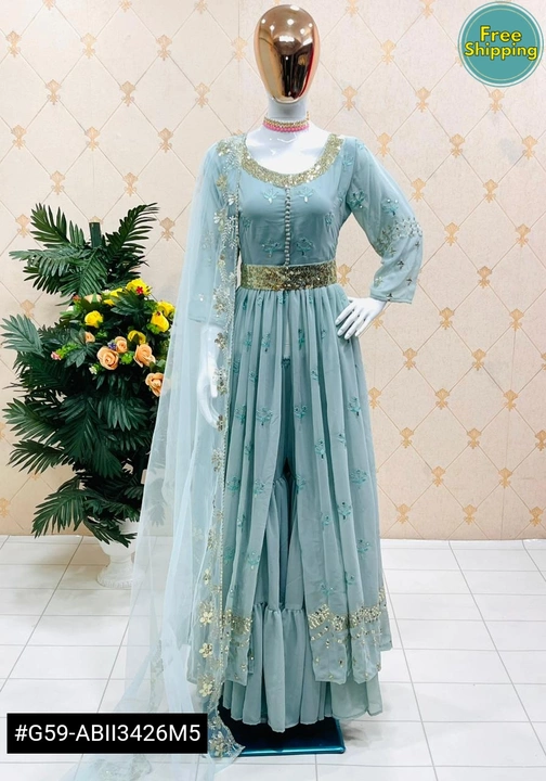 Party wear gown uploaded by Dhaarmi Fashion on 12/15/2022