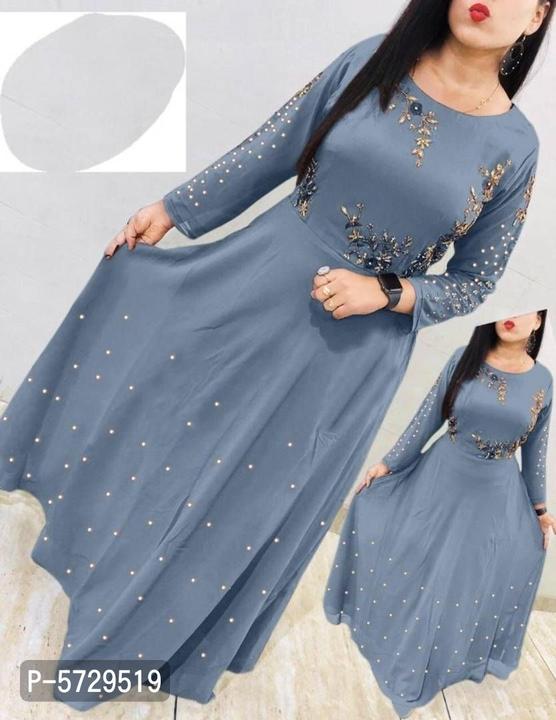 Womens Georgette Ethnic Gown uploaded by business on 12/15/2022