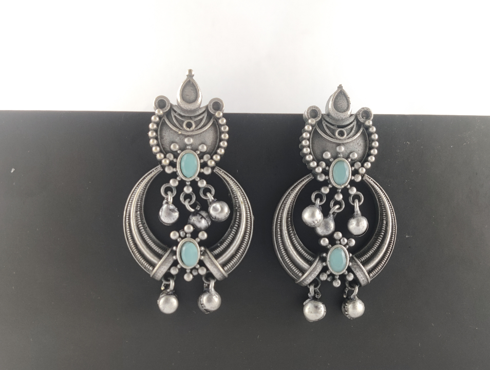 Long stone earrings studds uploaded by Manya fashion export 950@ on 12/15/2022