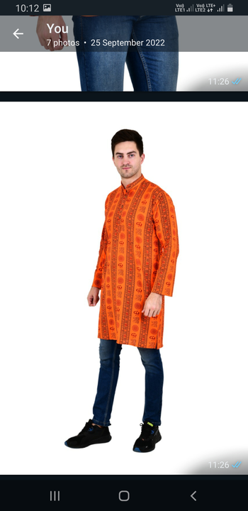 Om printed long kurta 5 colors available  uploaded by business on 12/16/2022