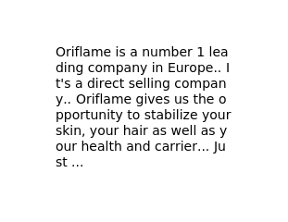 Post image Oriflame has updated their about us