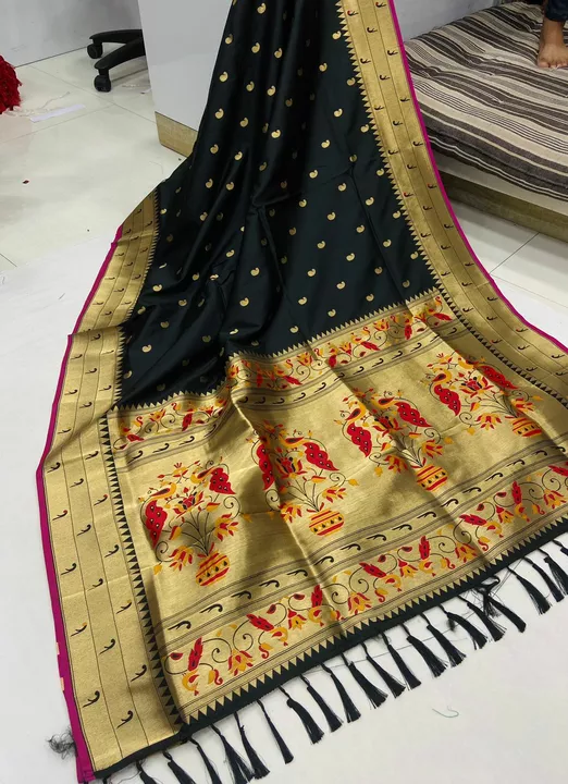 Soft kanchipuram paithani silk  uploaded by Suyukti fab on 12/16/2022