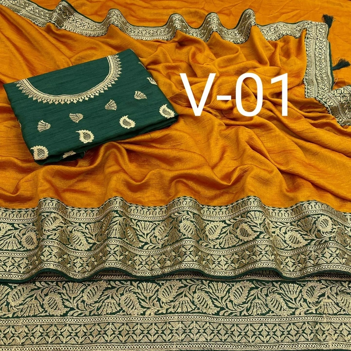 Vichitra embroidery design  uploaded by Riza enterprises on 12/16/2022