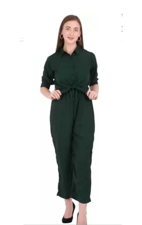 Women shrug jumpsuit combo Bottle grn uploaded by Mam and You on 12/16/2022