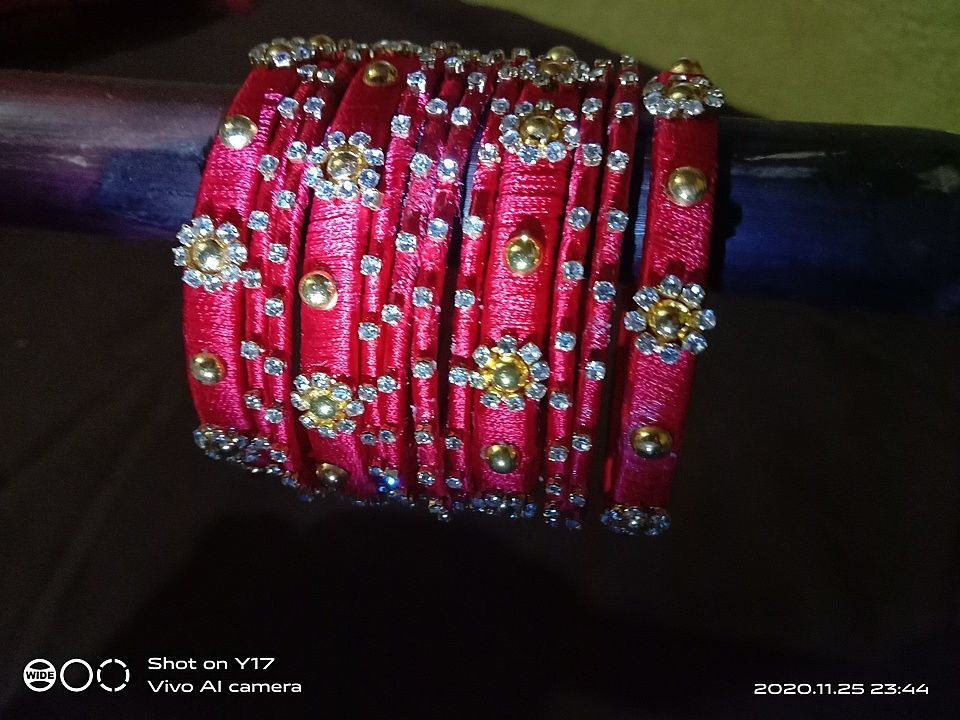 Silk thread bangle uploaded by business on 2/2/2021