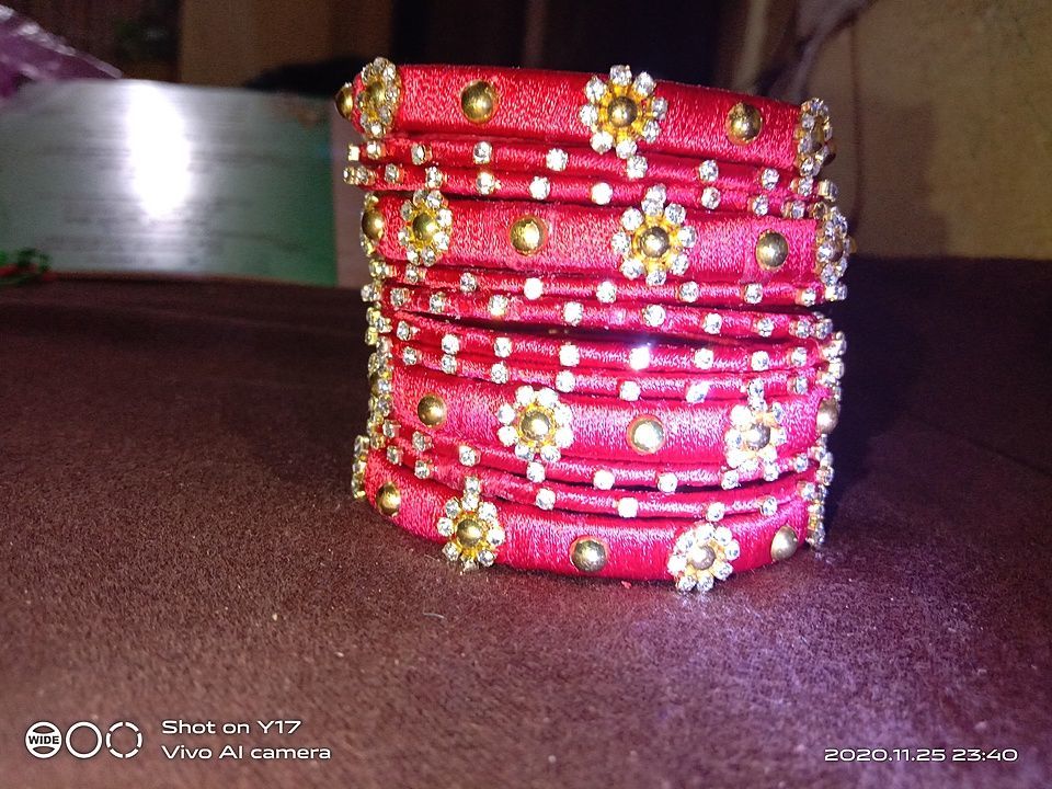 Silk thread bangle uploaded by Tanshi Collection on 2/2/2021