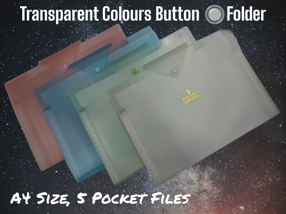 Transparent colour A4 size 5 Pocket folder 📂 uploaded by Sha kantilal jayantilal on 12/16/2022