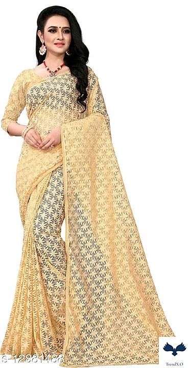 Net Sarees uploaded by TrendX.O on 2/2/2021