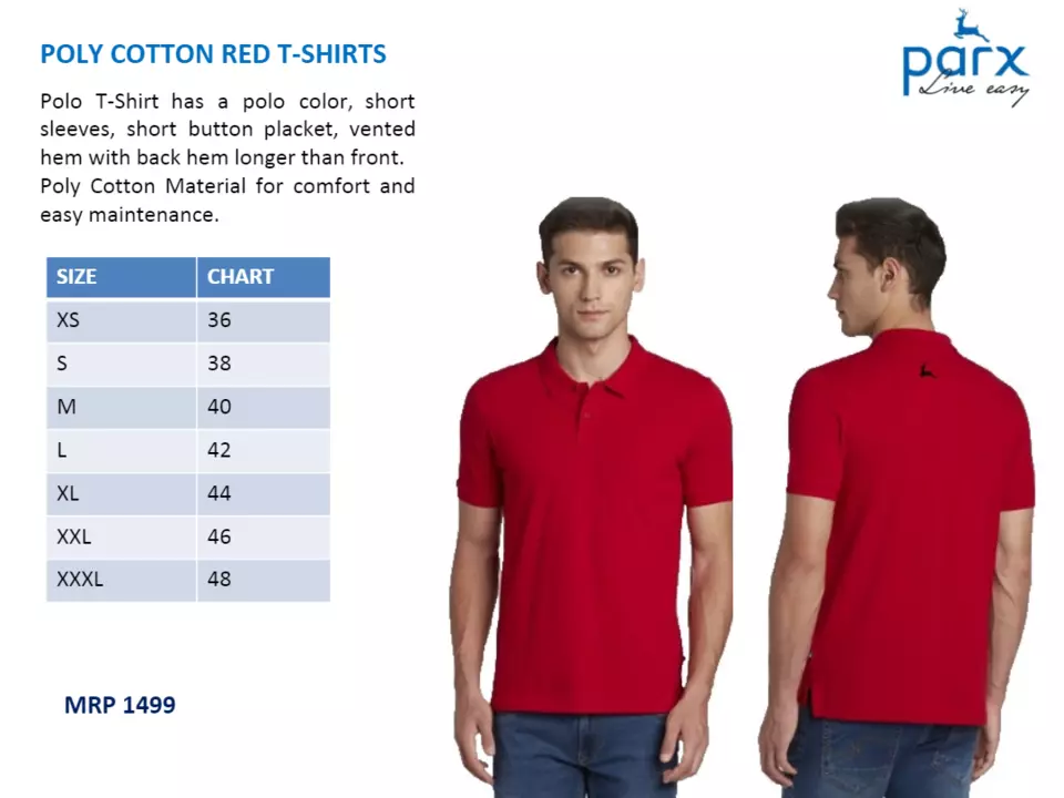 Product image with price: Rs. 650, ID: parx-branded-men-women-t-shirt-42d8b132