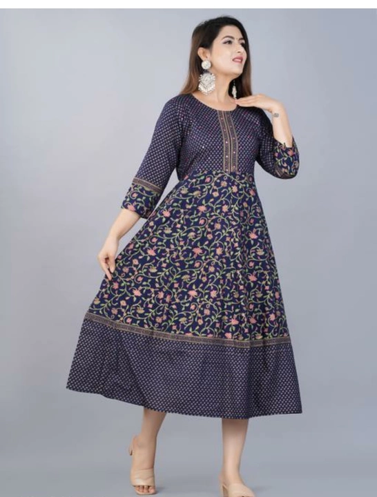 Black berry long frock uploaded by Anamika collections on 12/16/2022