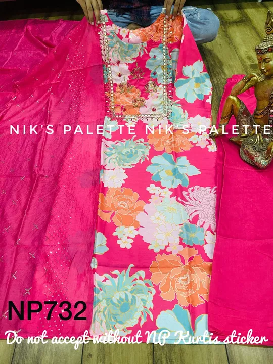 Floral print kurta pant and Dupatta set uploaded by KP ENTERPRISES on 12/17/2022