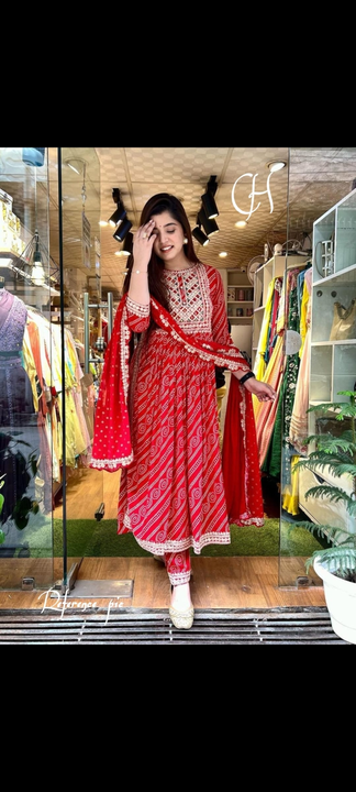 Women embroidered and mirror work kurta pant and Dupatta set uploaded by KP ENTERPRISES on 12/17/2022