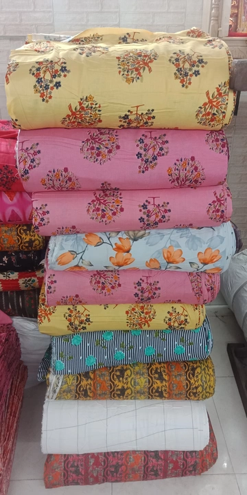 Cotton Jam Satin Rayon Fabrics uploaded by Payal Traders on 12/17/2022