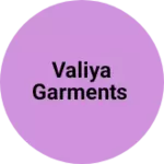 Business logo of Valiya garments