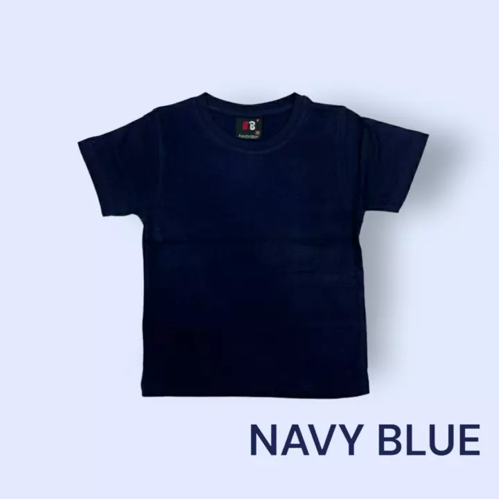 Navy Blue Basic Plain Round Neck T-shirt  uploaded by Arihant Trading on 12/17/2022