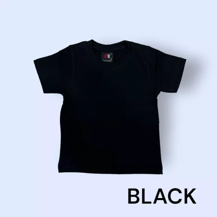 Black Basic Plain Round Neck T-shirt  uploaded by Arihant Trading on 12/17/2022