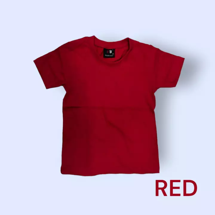Red Basic Plain Round Neck T-shirt  uploaded by Arihant Trading on 12/17/2022