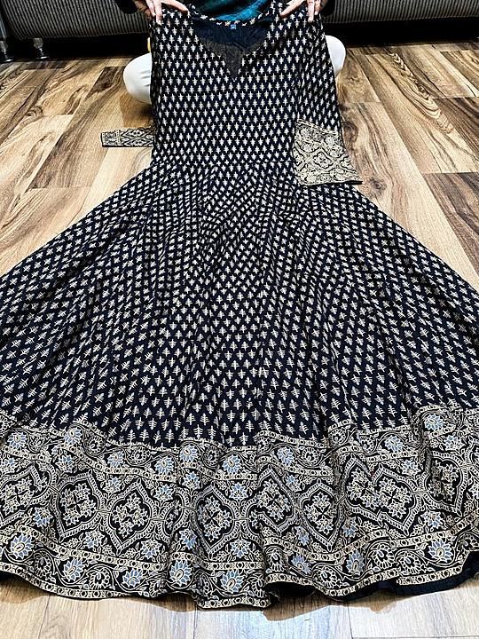 Full flairs long gown uploaded by Shree Shyam collection on 2/2/2021